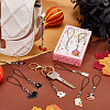 CRASPIRE 18Pcs 18 Styles Cell Phone Strap Charm Halloween Enamel Charm Hanging Keychain for Women AJEW-CP0005-59-4