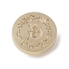 Golden Tone Wax Seal Brass Stamp Head DIY-B079-01G-G-2