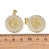 Brass Micro Pave Cubic Zirconia Pendants KK-H539-17A-04-3