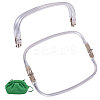 Zinc Alloy Tube Bag Flex Frames DIY-WH0581-47B-1