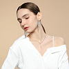 2 Pairs 2 Colors Rhineston Flower Dangle Stud Earrings EJEW-FI0002-43-6