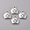 Tibetan Style Alloy Charms TIBEP-WH0002-09AS-2