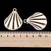 Spray Painted Opaque Acrylic Pendants ACRP-F003-03G-3