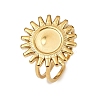 Stainless Steel Cuff Ring Findings X-PW-WG67428-11-1