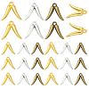 60Pcs 3 Colors  Tibetan Style Alloy Pendants FIND-SC0019-37-1