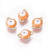 Ion Plating(IP) 304 Stainless Steel Enamel Links connectors LS-STAS-F206-02G-B06-1