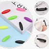 60Pcs Plastic Oval Lapel Pins JEWB-CA0001-21-4