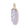Rainbow Iridescent Plating Resin Pendants PALLOY-JF02716-3