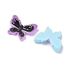 Two Tone Printed Opaque Resin Cabochons RE-CBABBBE-04-2
