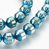 Electroplated Non-magnetic Synthetic Hematite Bead Strand G-E498-12B-02-1
