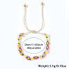 Handmade Plastic Beaded Link Bracelets CB6156-1-2