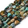 Natural HuBei Turquoise Beads Strands G-B161-B09-2