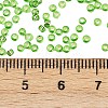 11/0 Grade A Transparent Glass Seed Beads X-SEED-Q007-F49-3