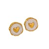 304 Stainless Steel Heart Stud Earrings OA9161-2-2