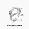 201 Stainless Steel Cuff Open Rings FS-WG76F01-02-1