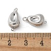 Rack Plating Brass Micro Pave Clear Cubic Zirconia Box Clasps KK-U052-18P-3