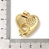 Rack Plating Brass with Cubic Zirconia Pendants KK-Z086-12G-03-3