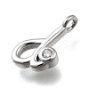 Brass Micro Pave Cubic Zirconia Pendants KK-B132-12P-D-2