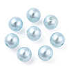 Spray Painted ABS Plastic Imitation Pearl Beads OACR-T015-05C-07-3