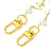 Brass & Shell Pearl Word HAPPY Link Bag Extender Chains FIND-JF00149-03-4