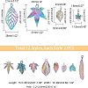 24Pcs 12 Style Alloy Pendants FIND-FH0004-36-2