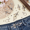 6 Bags Alloy Interlocking Clasps FIND-BC0014-27-4