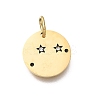 Twelve Constellations 304 Stainless Steel Enamel Pendants STAS-A148-01G-03-1