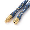 Nylon Cord Silder Bracelets MAK-C003-03G-17-3