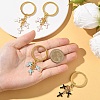 Alloy Enamel Cross Keychains KEYC-YW00212-01-4