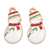 Christmas Theme Alloy Enamel Pendants FIND-I065-02G-KCG-1