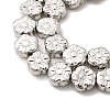 Electroplate Glass Beads Strands EGLA-F166-10P-3