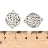 201 Stainless Steel Laser Cut Connector Charms STAS-P428-08P-3