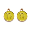 Alloy Enamel Pendants ENAM-S124-01B-14L-1
