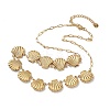 Ocean 304 Stainless Steel Link Chain Necklaces for Women NJEW-A060-01F-G-2