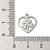 Non-Tarnish 201 Stainless Steel Pendants STAS-E206-06P-02-3