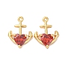 Brass Micro Pave Cubic Zirconia Pendants KK-F895-03G-1