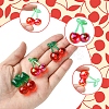 10Pcs 3 Styles Transparent Acrylic Pendants OACR-FS0001-82-2