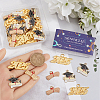 60Pcs 3 Styles Graduation Season Alloy Pendants FIND-SC0013-17-3
