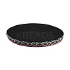 Ethnic Style Embroidery Flat Polyester Elastic Cord/Band OCOR-WH0066-53-2
