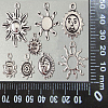 100Pcs 10 Styles Tibetan Style Alloy Charms TIBEP-CJ0001-59-9