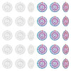 40Pcs 2 Colors 201 Stainless Steel Filigree Pendants STAS-DC0010-92-1