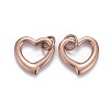 304 Stainless Steel Open Heart Charms LS-STAS-L218-14RG-2