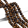 Natural Tiger Eye Round Bead Strands G-P072-33-10mm-4