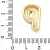 Brass Initial Beads KK-B167-27G-01P-3