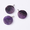 Natural Gemstone Pendants G-P459-02-2