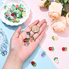 10Pcs Glass Pendants PALLOY-YW00063-01-5