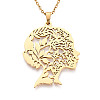 304 Stainless Steel Pendant Necklaces NJEW-T018-54G-4