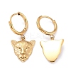 Ion Plating(IP) 316 Stainless Steel Huggie Hoop Earrings EJEW-L258-03G-2
