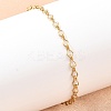 201 Stainless Steel Bulb Link Chain Bracelets for Women LS-BJEW-G767-01B-G-1