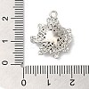 Rack Plating Brass Cubic Zirconia Pendants KK-M267-01P-3